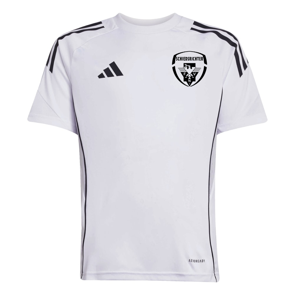 ADIDAS Tiro 25 Competition Trainingshirt Weiß - FVN Schiedsrichter Logo